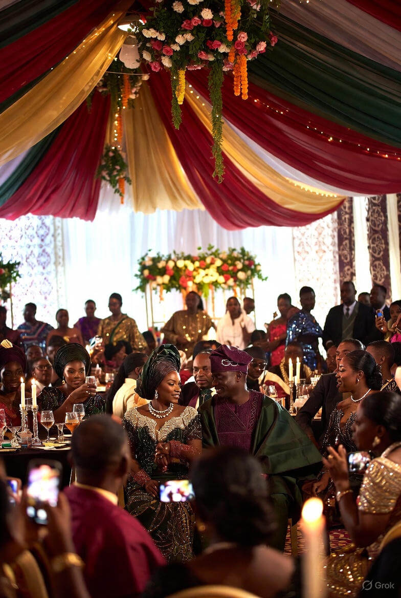 Grand wedding reception